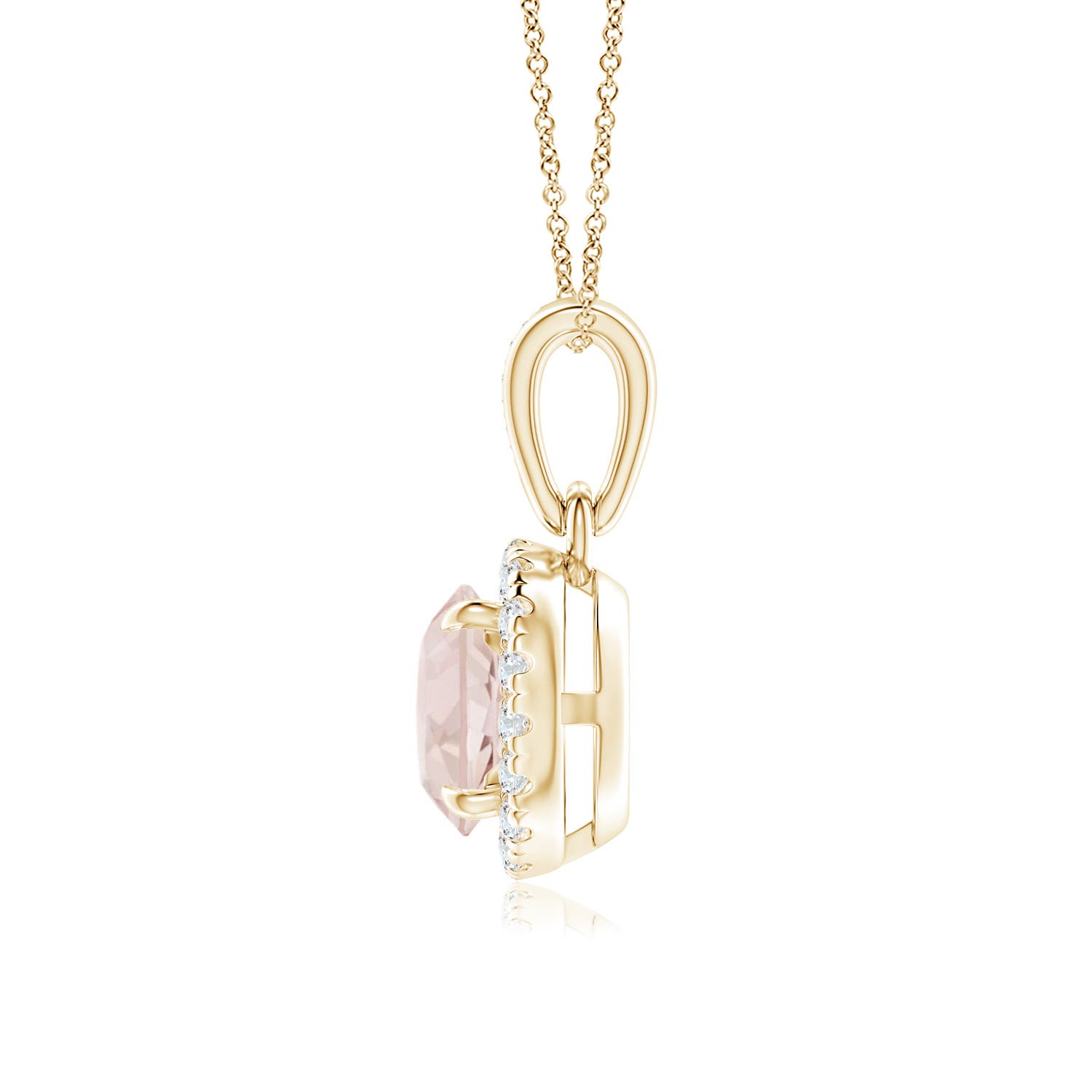 A - Morganite / 0.83 CT / 14 KT Yellow Gold