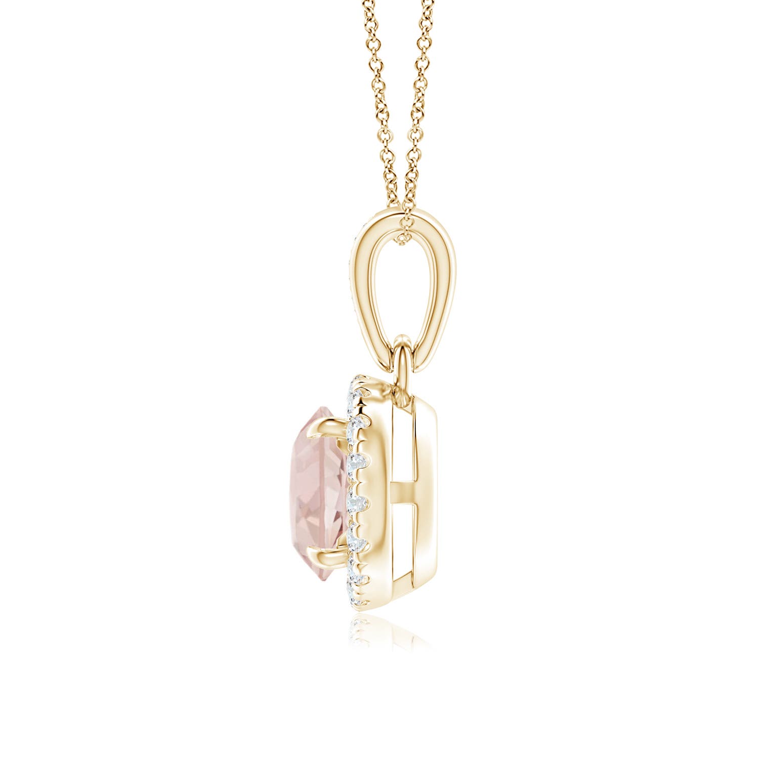 AA - Morganite / 0.83 CT / 14 KT Yellow Gold