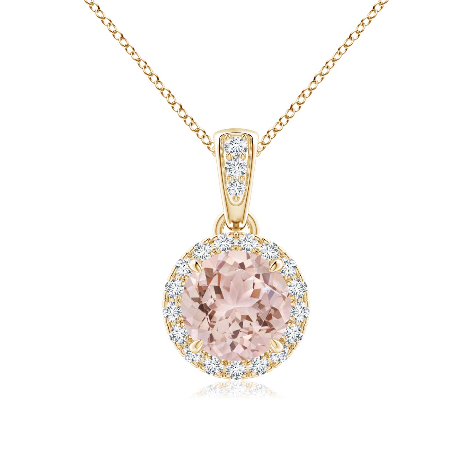 AAA - Morganite / 0.83 CT / 14 KT Yellow Gold