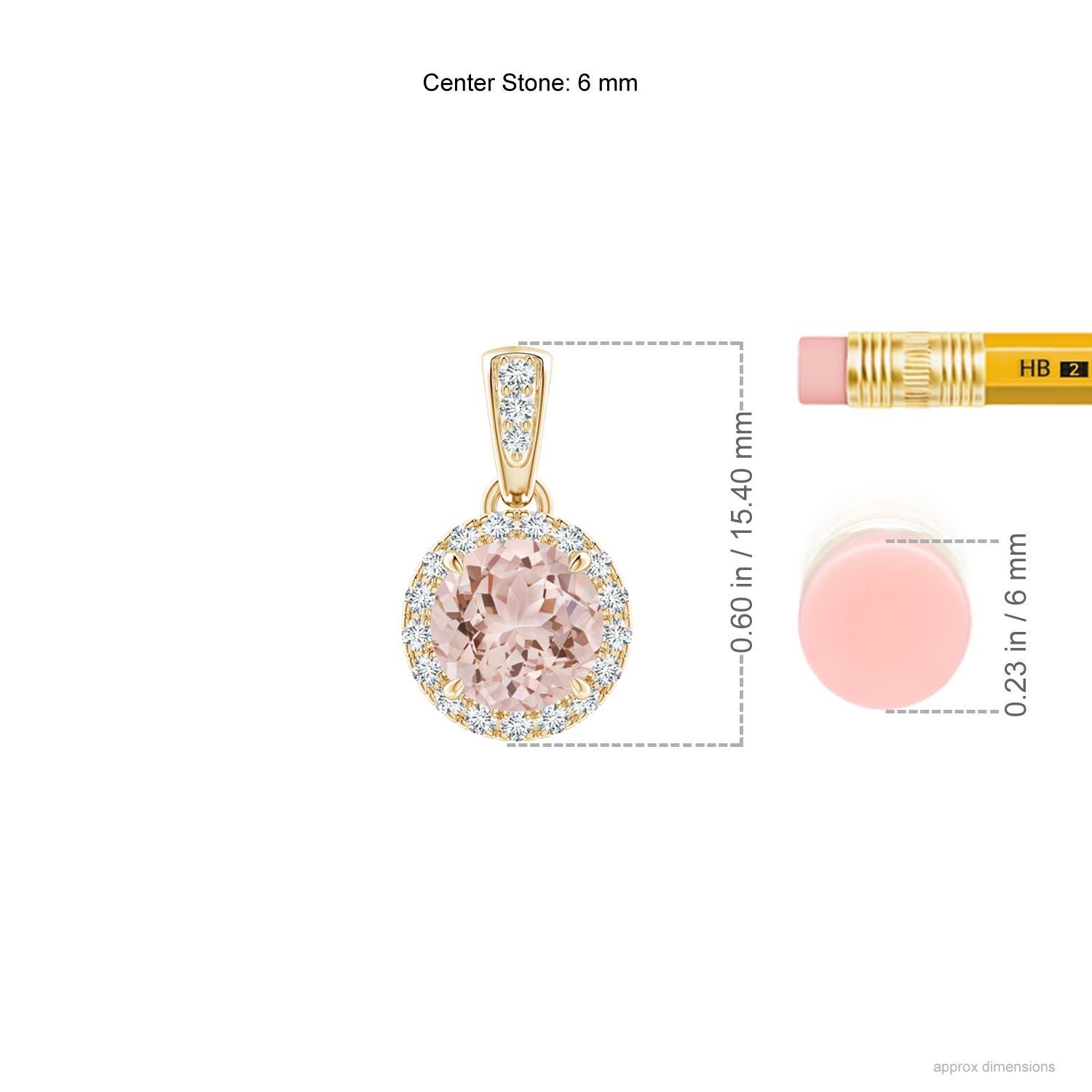 AAA - Morganite / 0.83 CT / 14 KT Yellow Gold