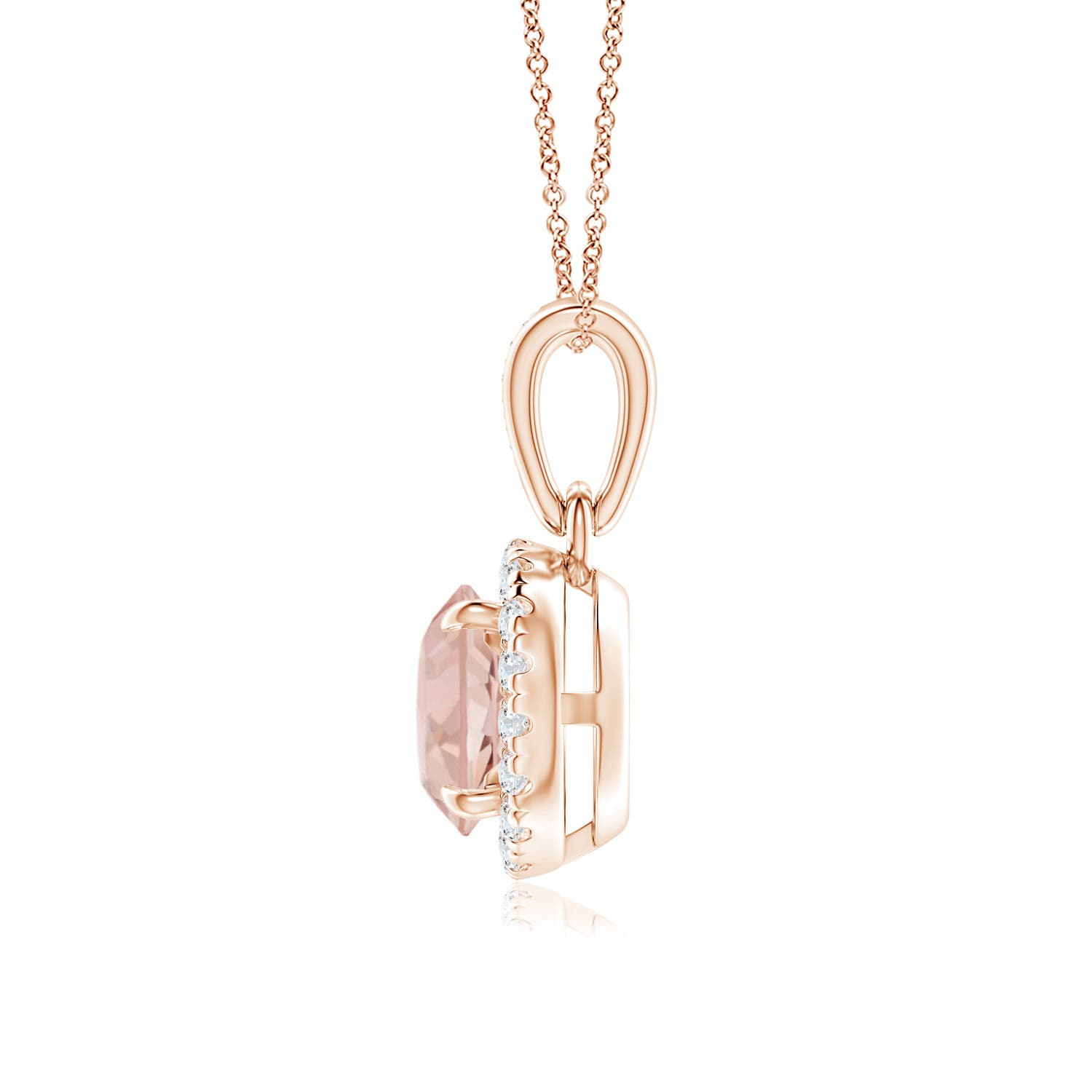 AAAA - Morganite / 0.83 CT / 14 KT Rose Gold