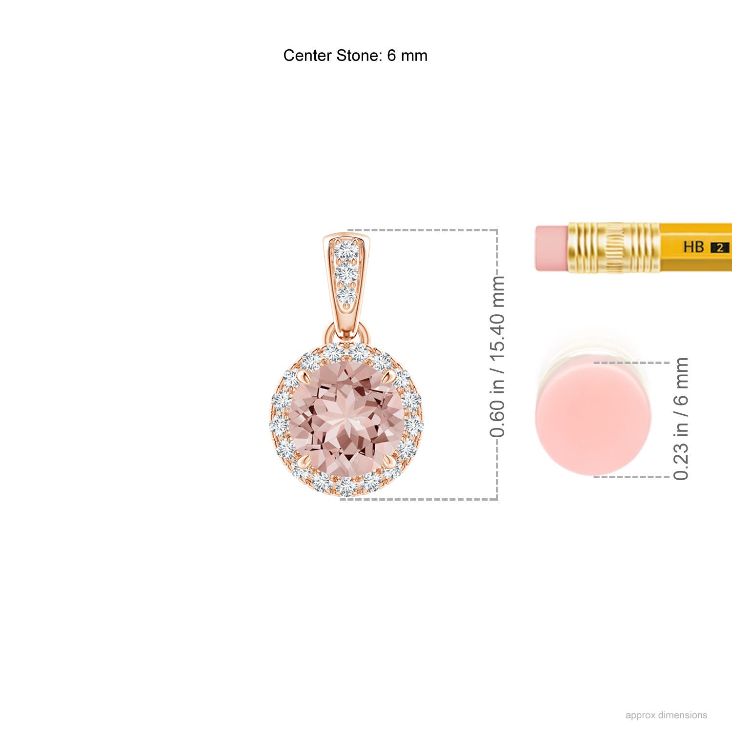 AAAA - Morganite / 0.83 CT / 14 KT Rose Gold