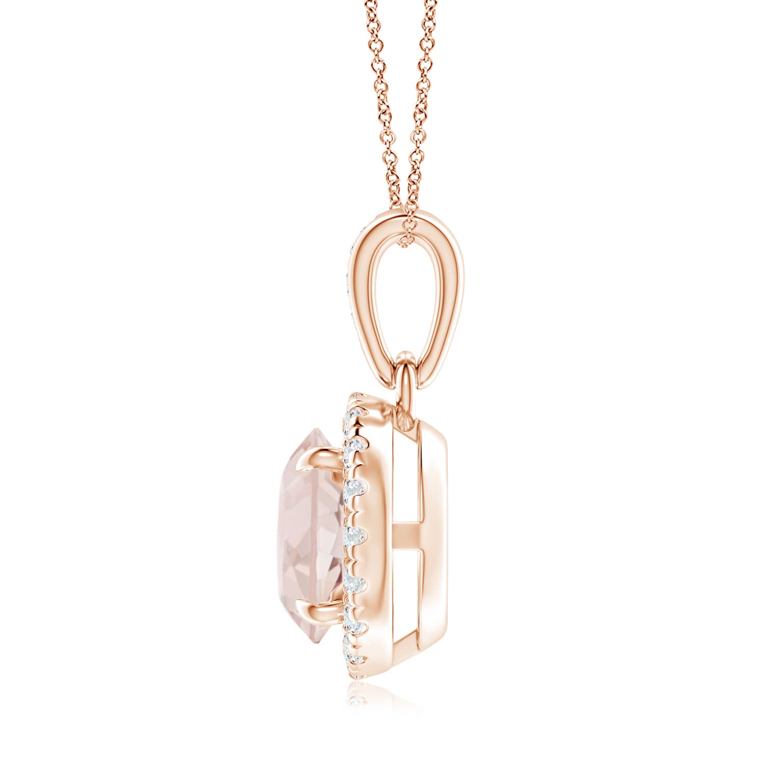 A - Morganite / 1.31 CT / 14 KT Rose Gold