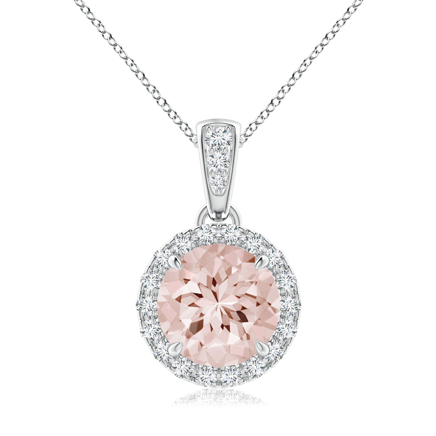 AA - Morganite / 1.31 CT / 14 KT White Gold