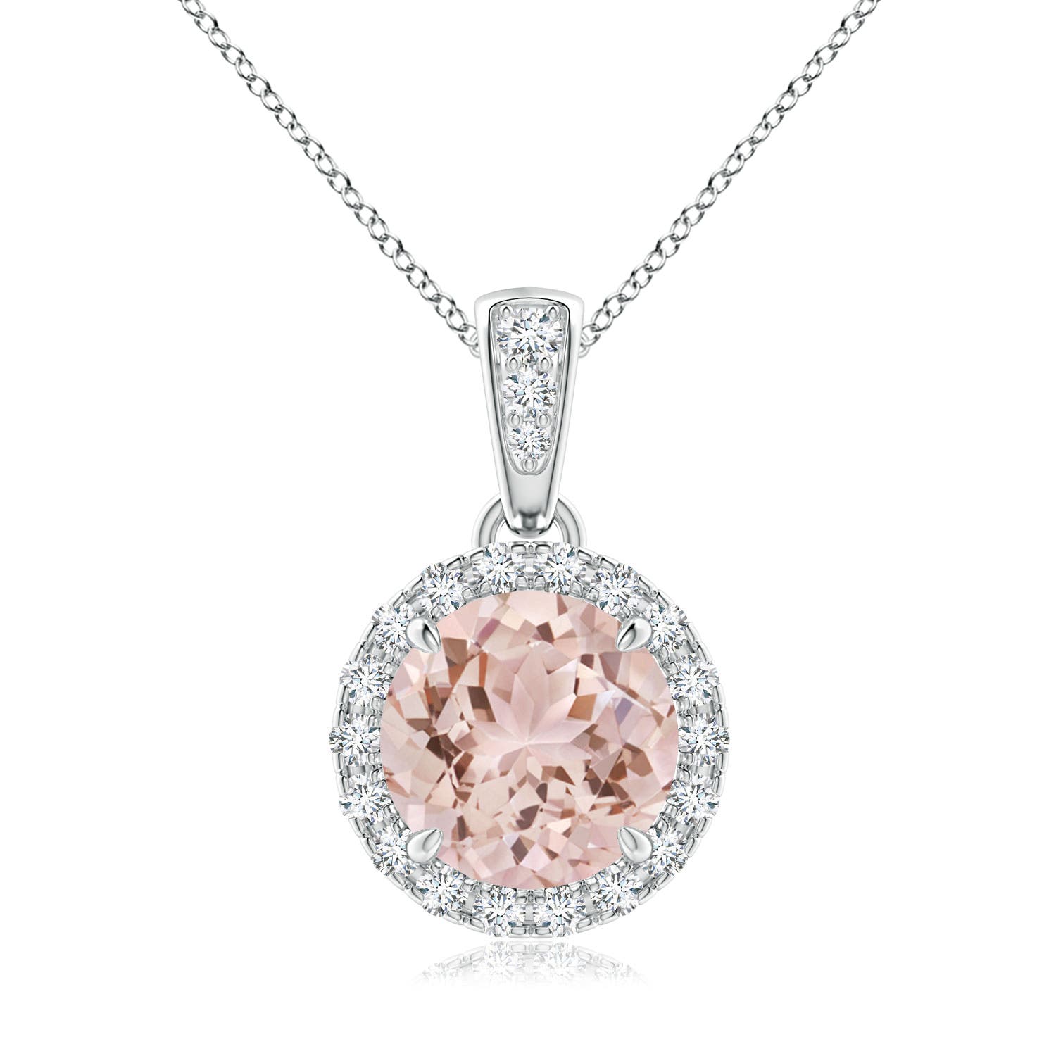 AAA - Morganite / 1.31 CT / 14 KT White Gold