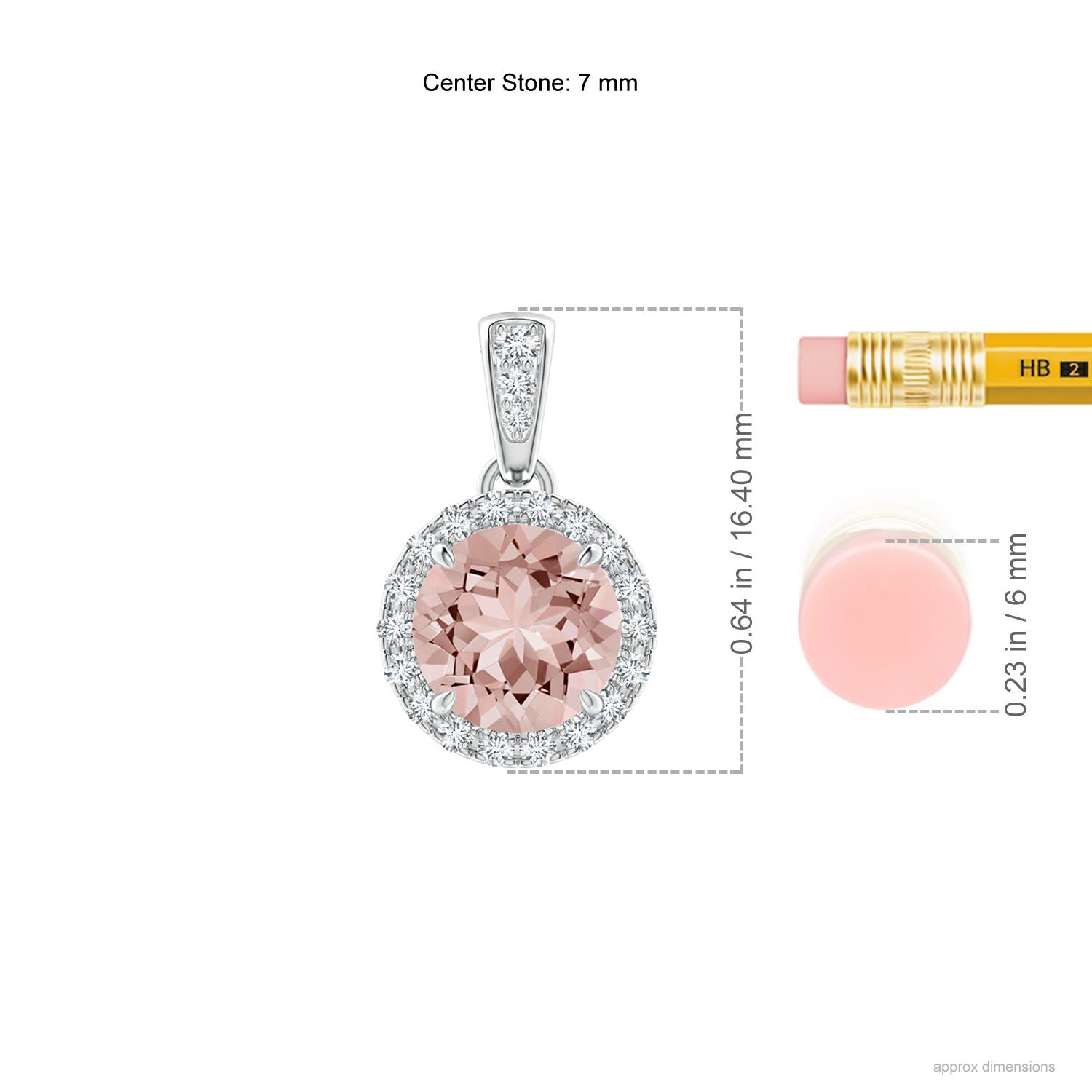 AAAA - Morganite / 1.31 CT / 14 KT White Gold