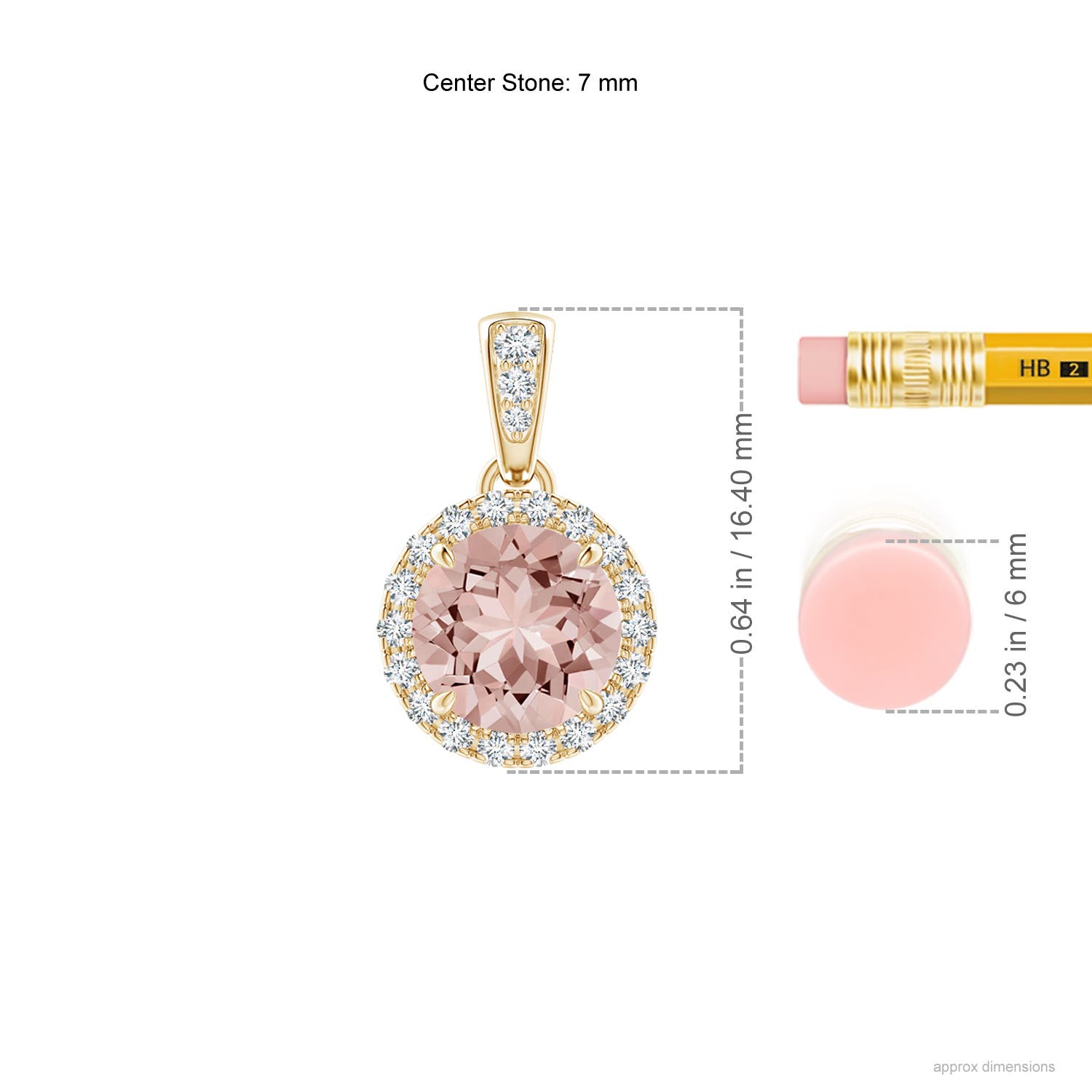 AAAA - Morganite / 1.31 CT / 14 KT Yellow Gold