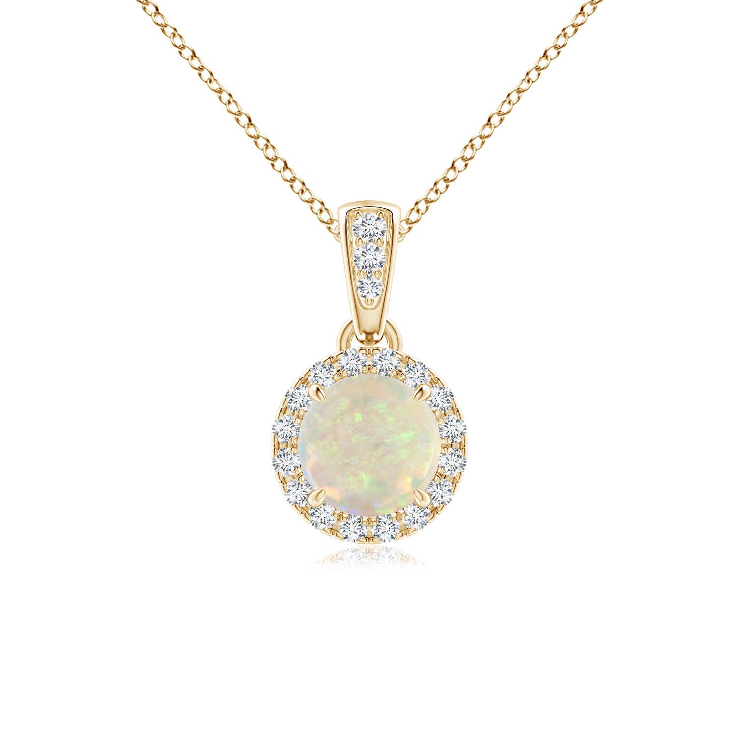 AAA - Opal / 0.41 CT / 14 KT Yellow Gold