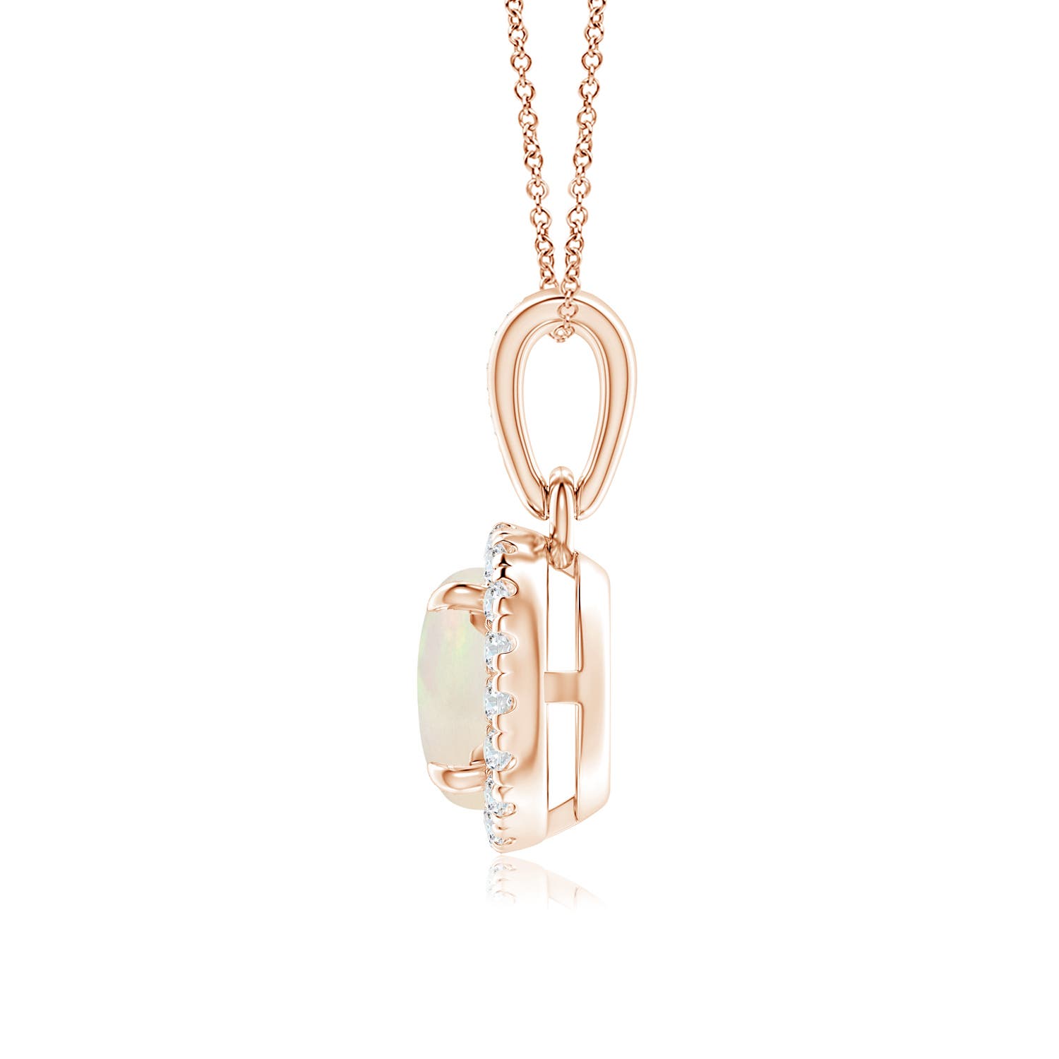 A - Opal / 0.63 CT / 14 KT Rose Gold