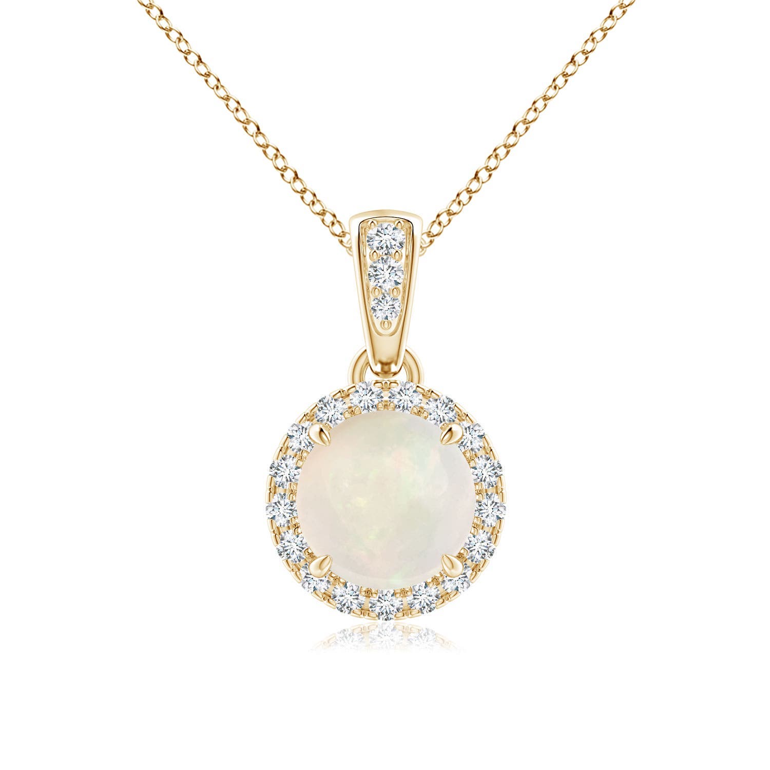 A - Opal / 0.63 CT / 14 KT Yellow Gold