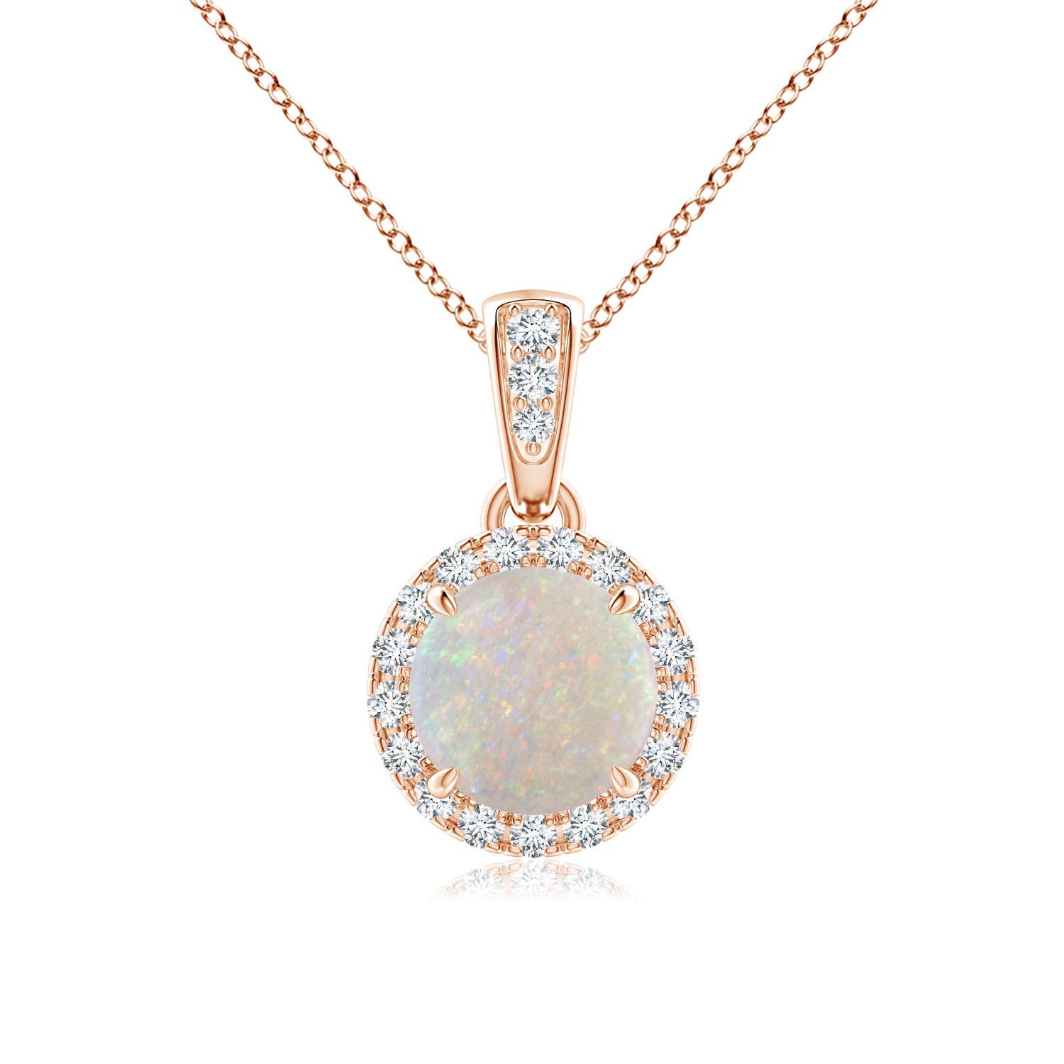 AA - Opal / 0.63 CT / 14 KT Rose Gold