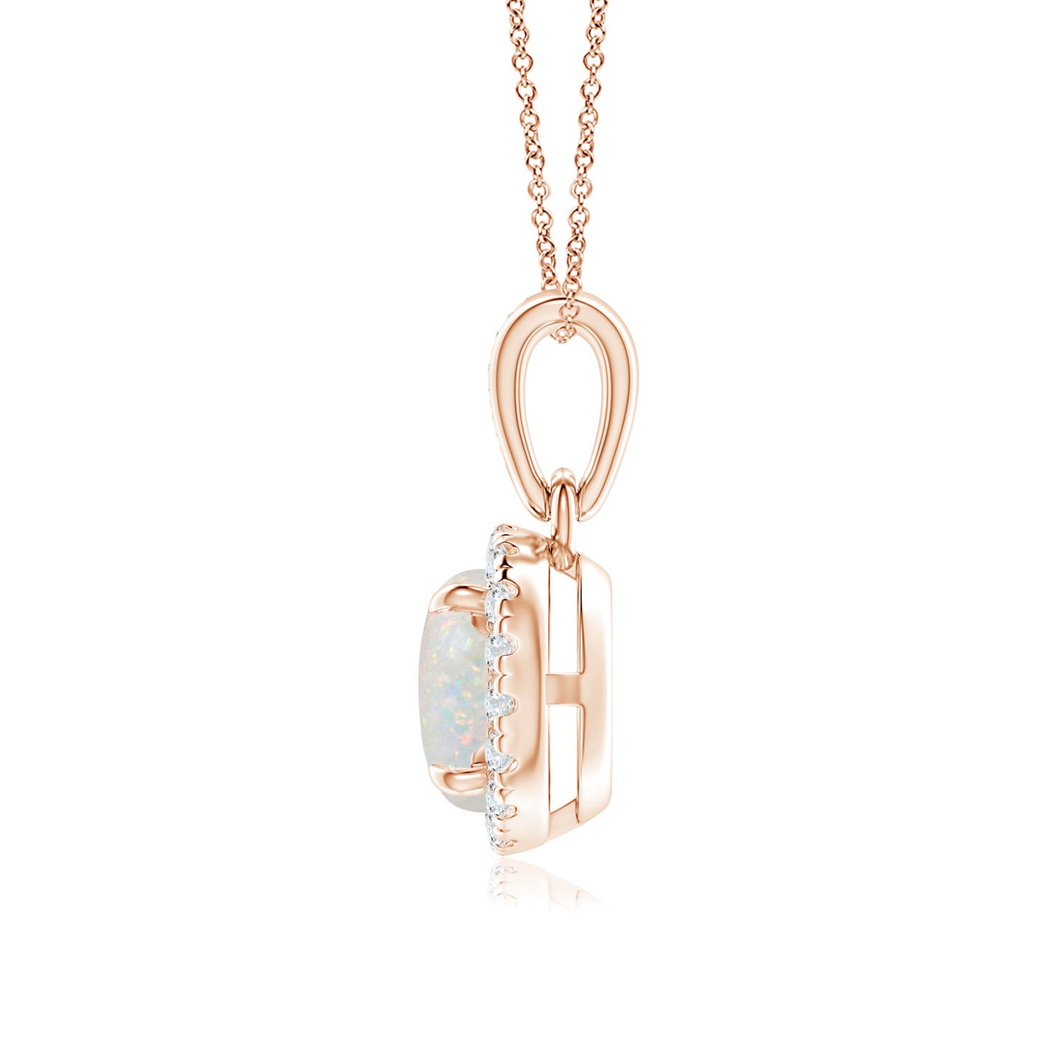 AA - Opal / 0.63 CT / 14 KT Rose Gold