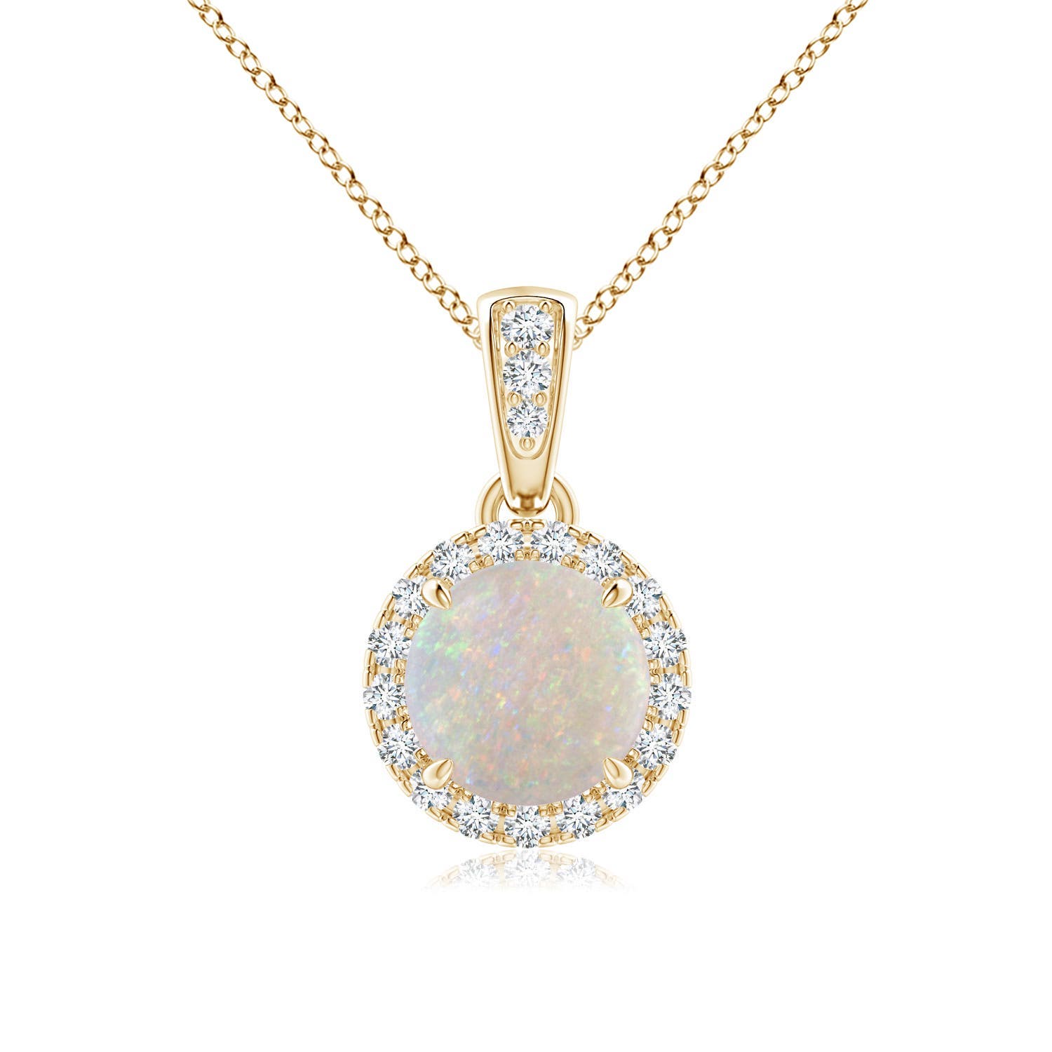 AA - Opal / 0.63 CT / 14 KT Yellow Gold