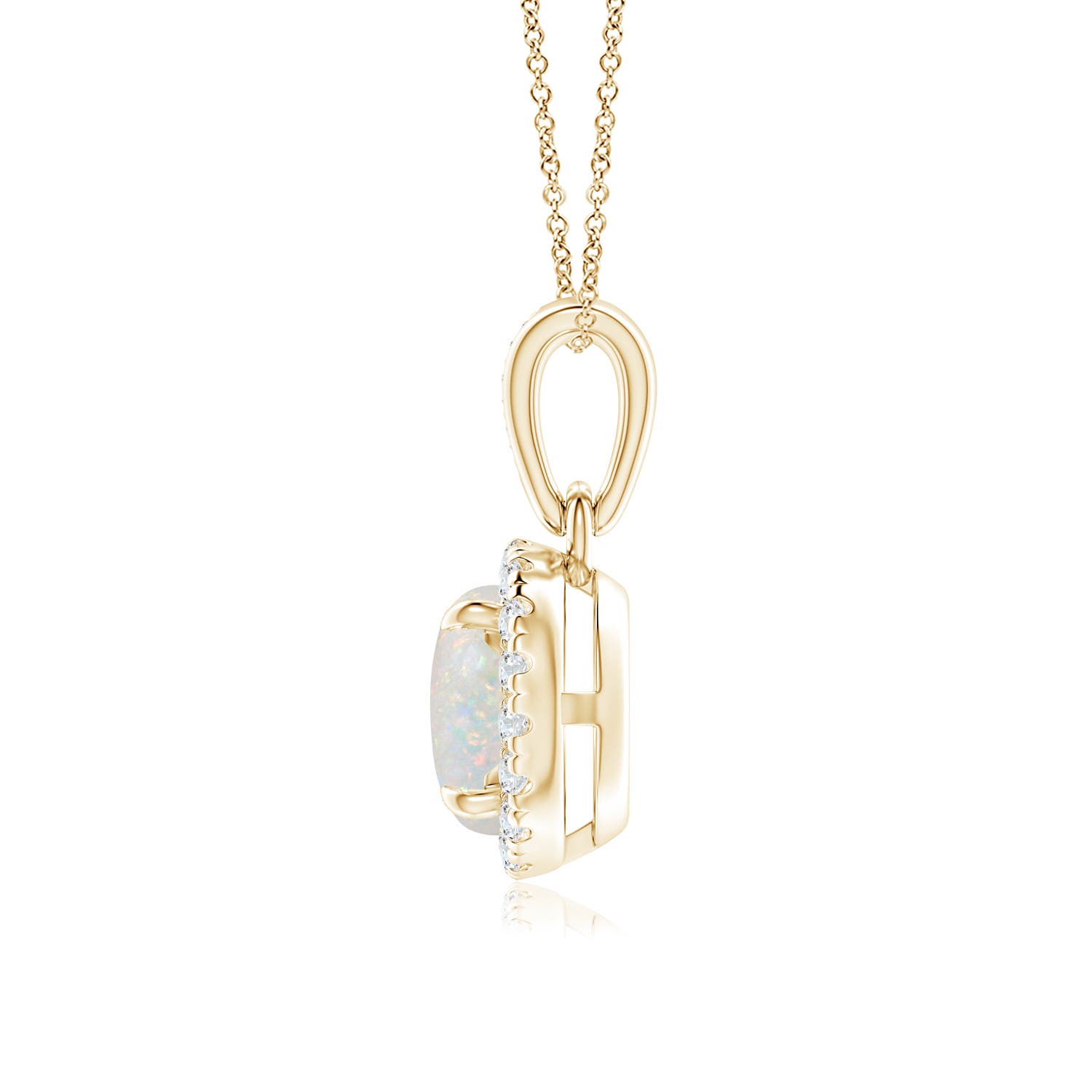 AA - Opal / 0.63 CT / 14 KT Yellow Gold