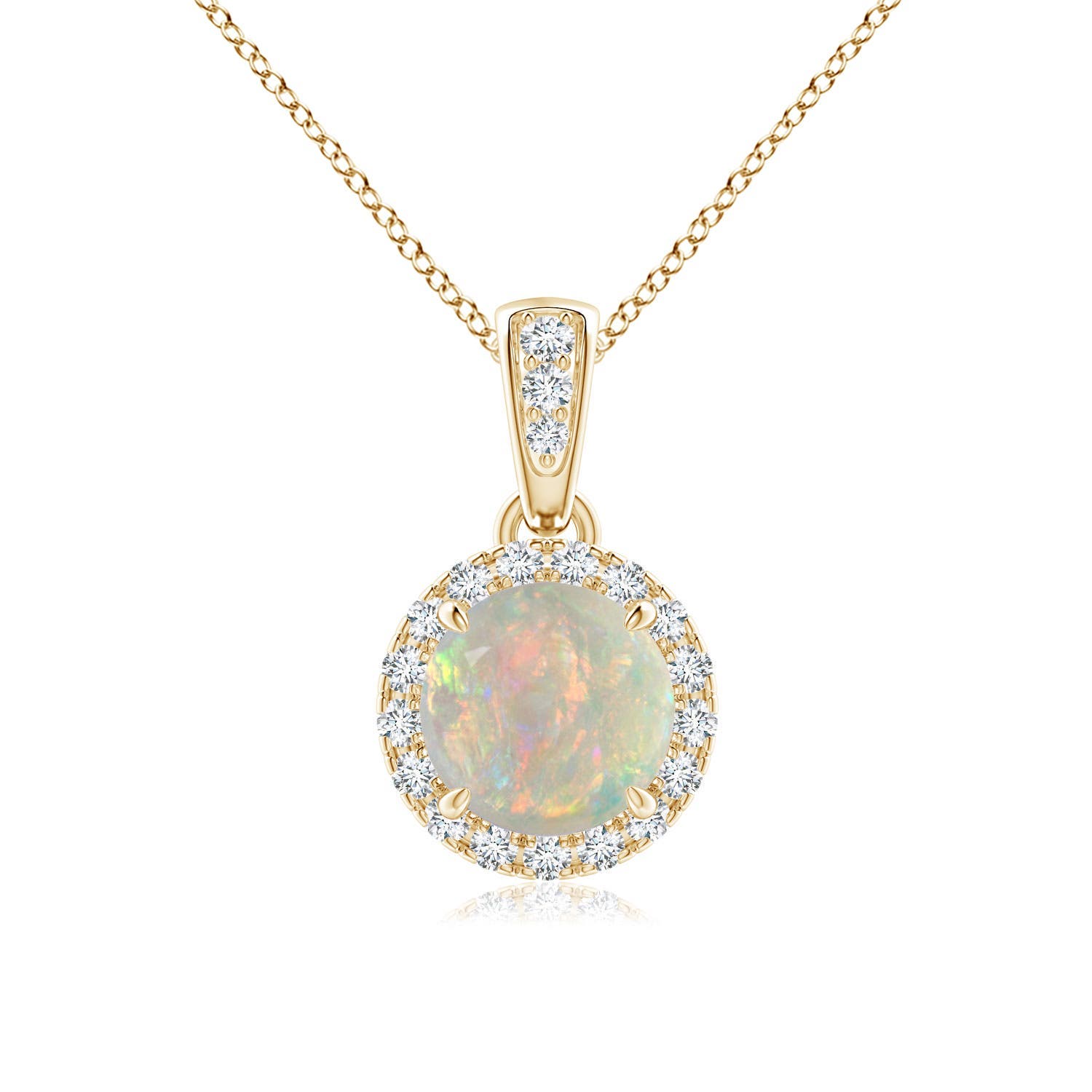 AAAA - Opal / 0.63 CT / 14 KT Yellow Gold