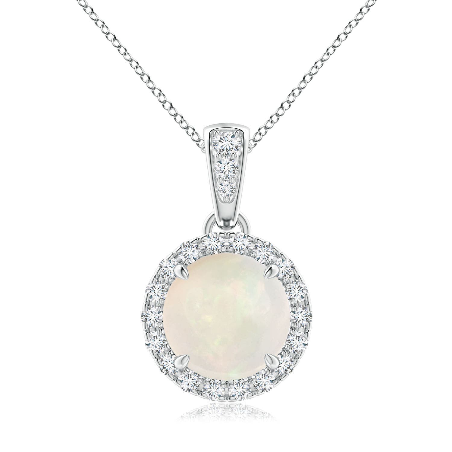 A - Opal / 0.96 CT / 14 KT White Gold