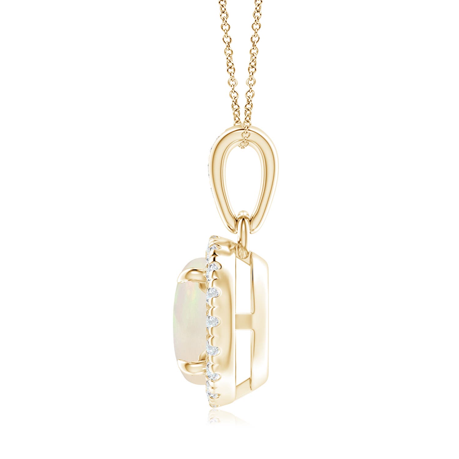 A - Opal / 0.96 CT / 14 KT Yellow Gold