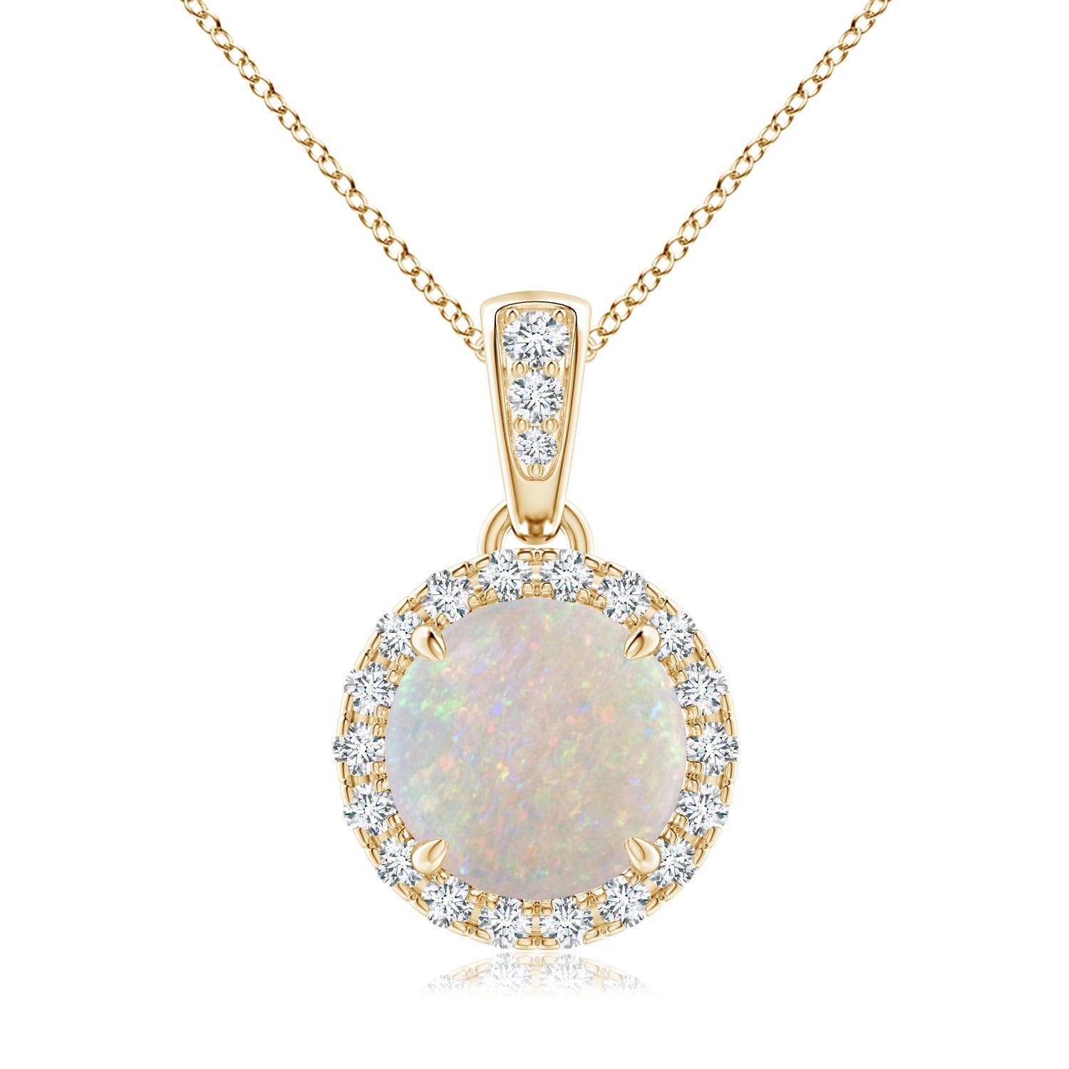 AA - Opal / 0.96 CT / 14 KT Yellow Gold