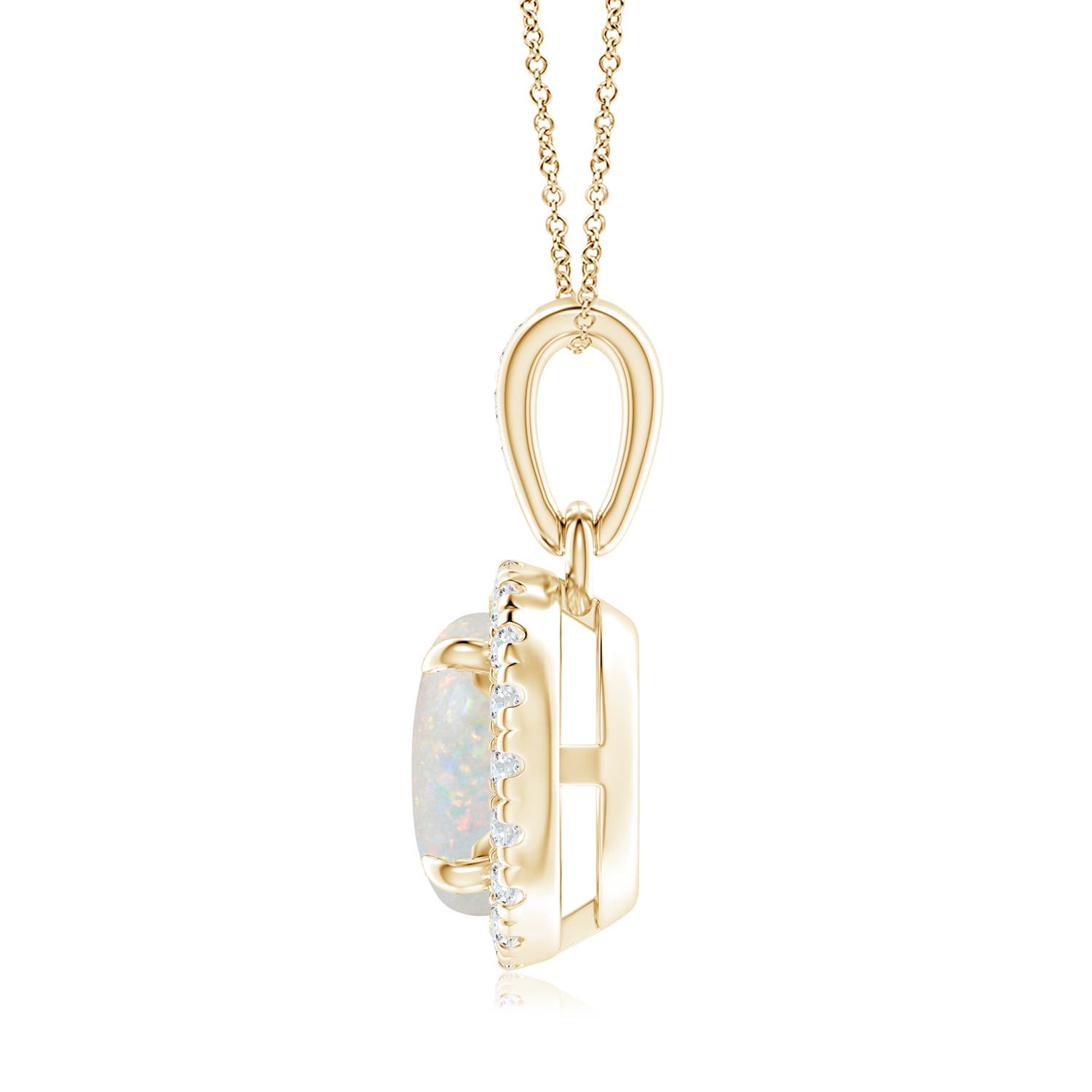 AA - Opal / 0.96 CT / 14 KT Yellow Gold