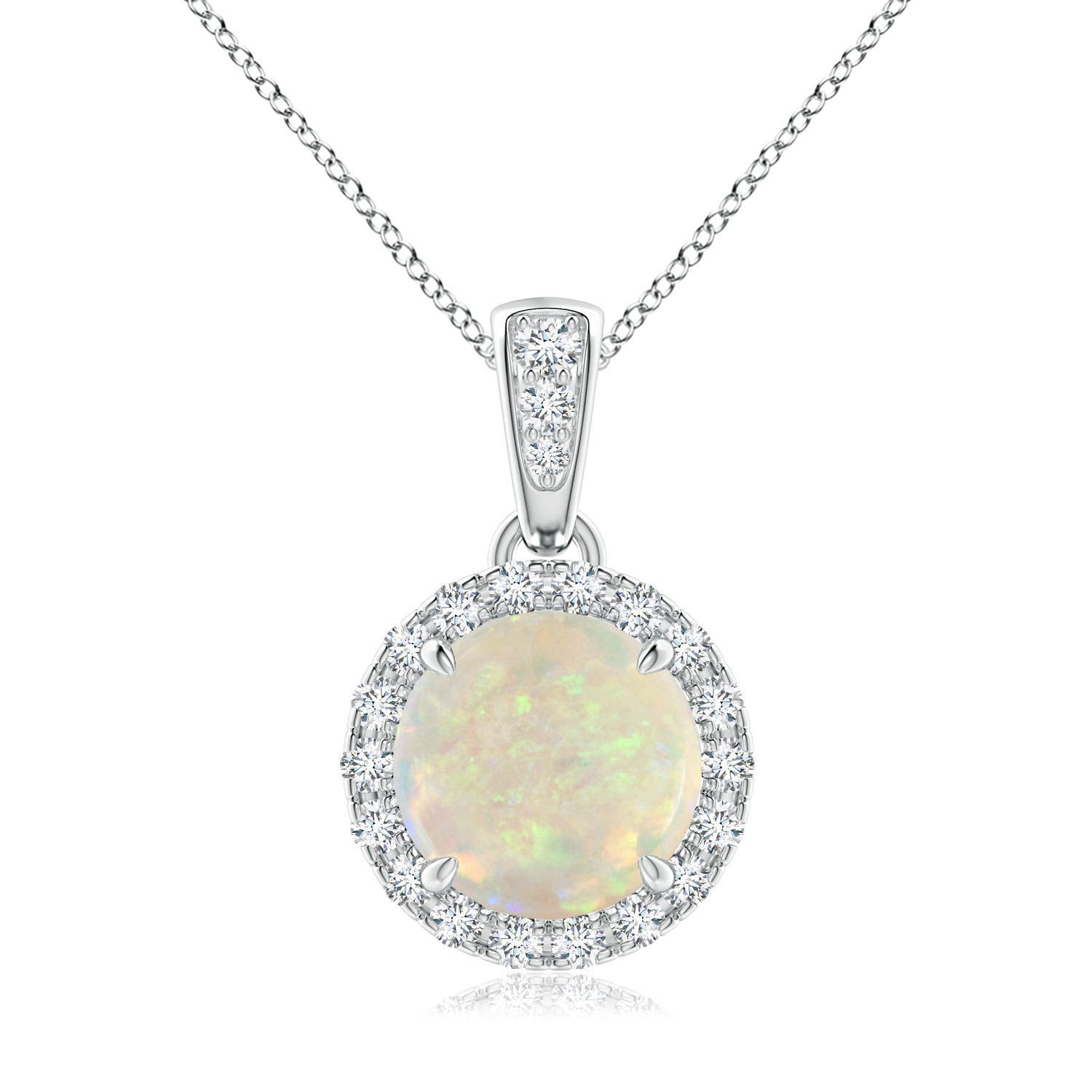 AAA - Opal / 0.96 CT / 14 KT White Gold