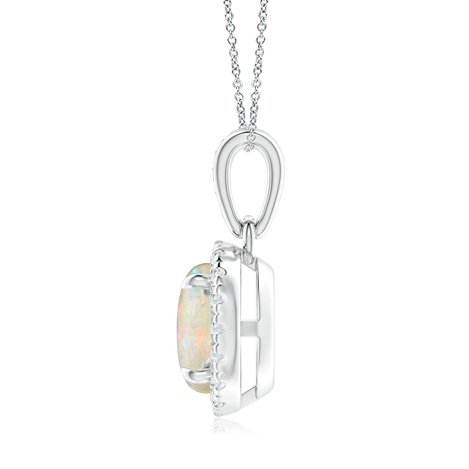 AAAA - Opal / 0.96 CT / 14 KT White Gold