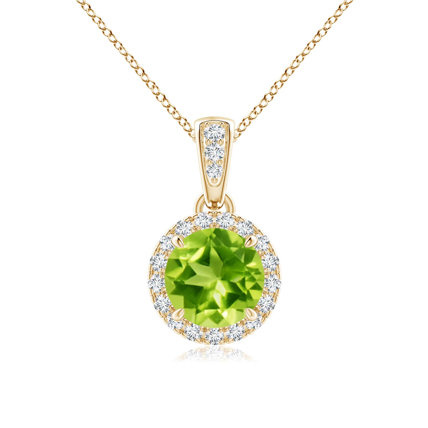 AAA - Peridot / 1.08 CT / 14 KT Yellow Gold