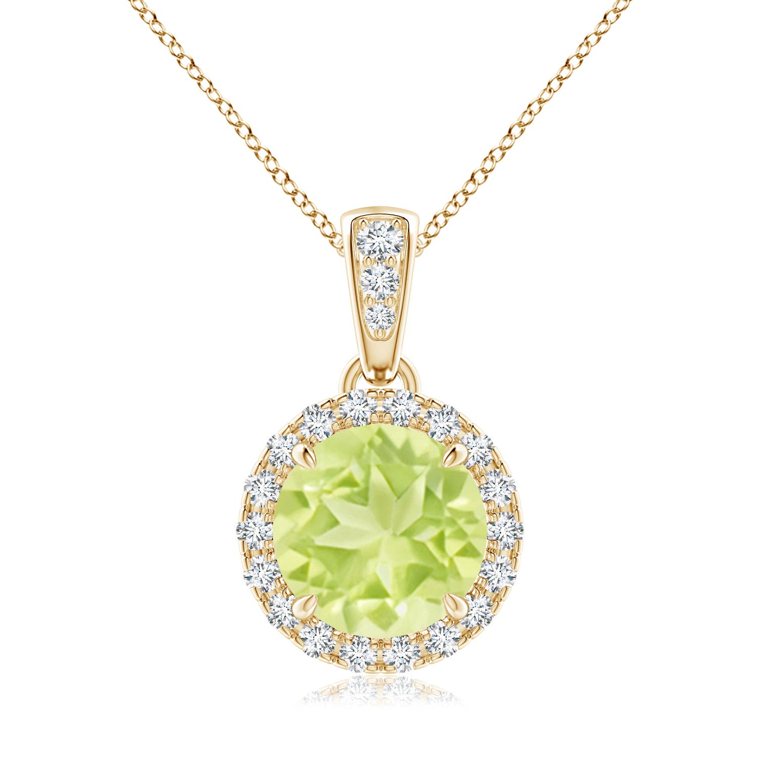 A - Peridot / 1.61 CT / 14 KT Yellow Gold