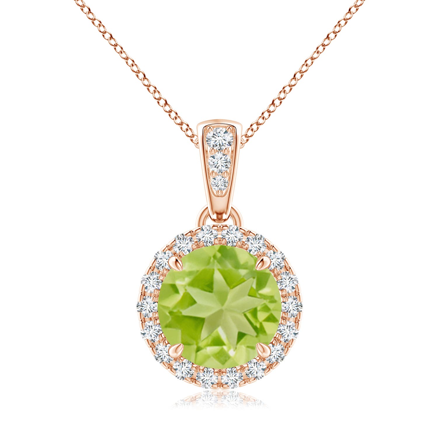 AA - Peridot / 1.61 CT / 14 KT Rose Gold