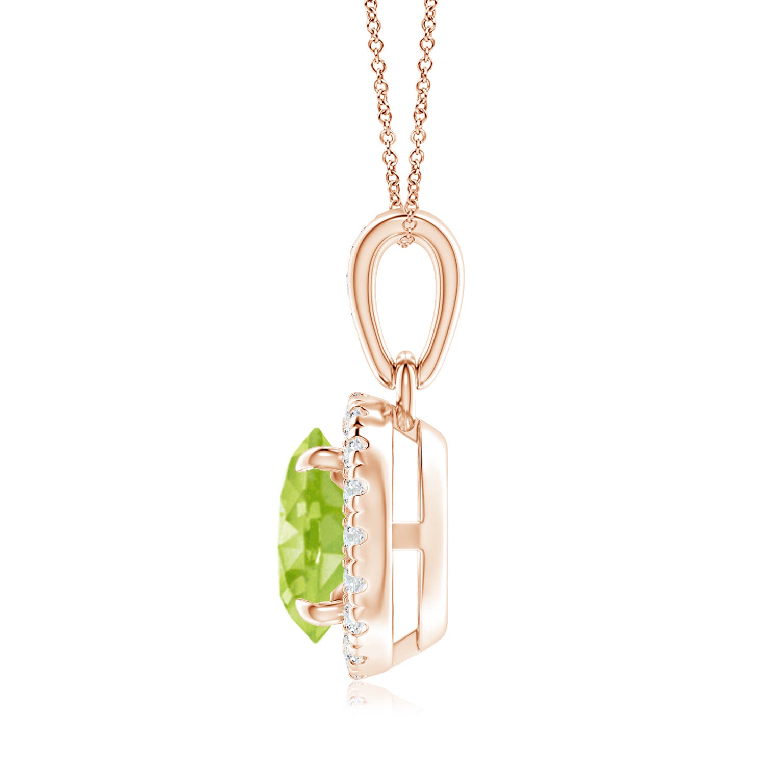 AA - Peridot / 1.61 CT / 14 KT Rose Gold