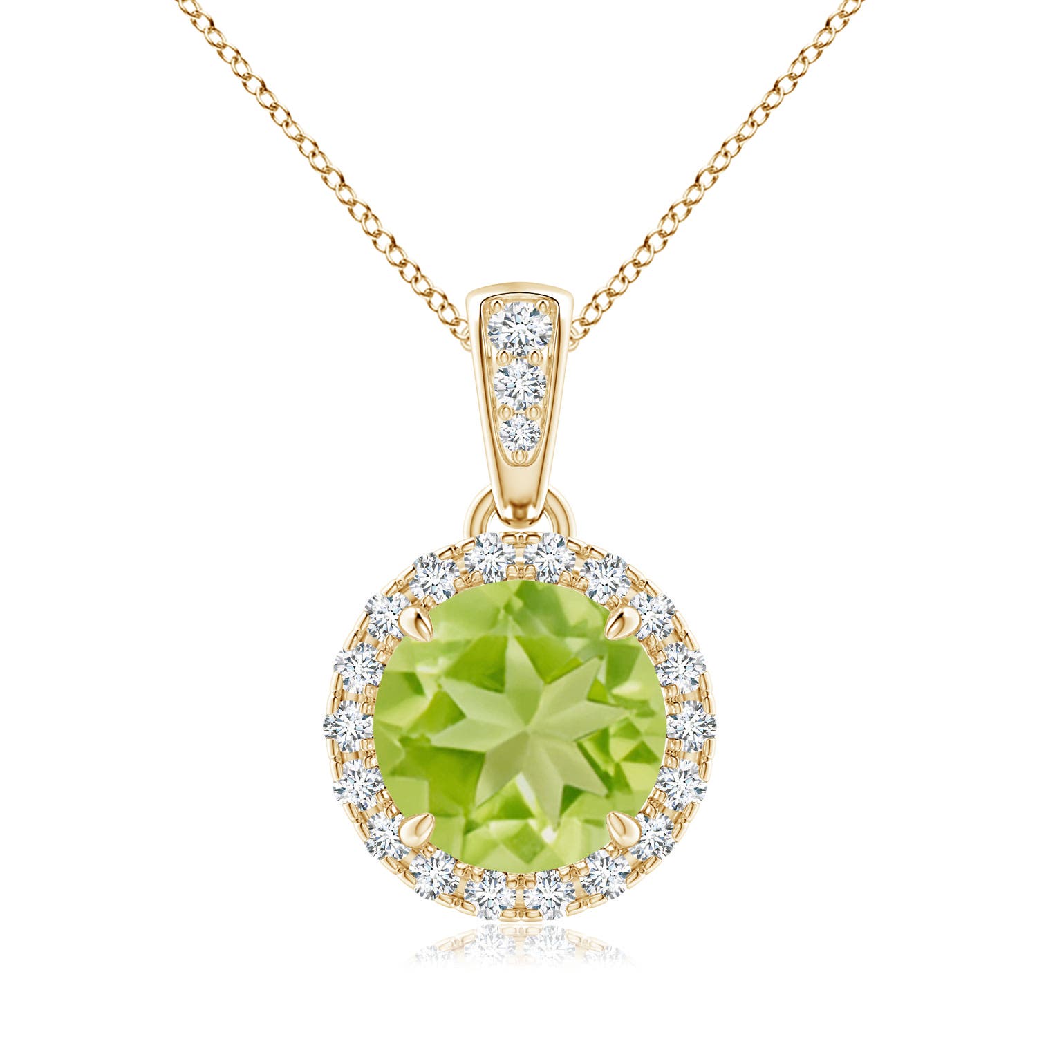 AA - Peridot / 1.61 CT / 14 KT Yellow Gold