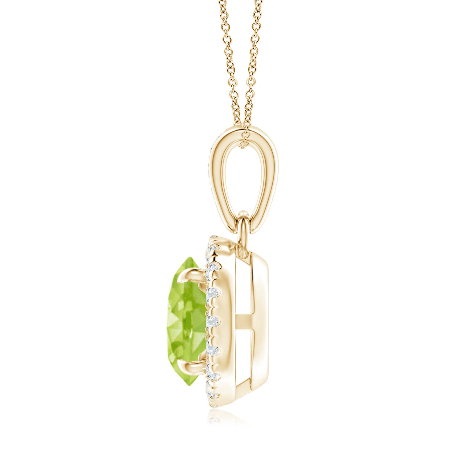 AA - Peridot / 1.61 CT / 14 KT Yellow Gold