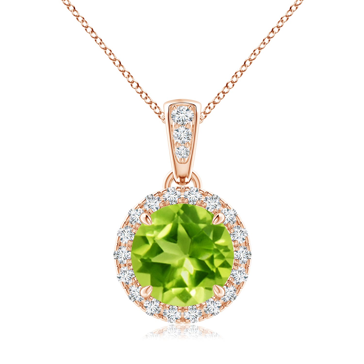 AAA - Peridot / 1.61 CT / 14 KT Rose Gold