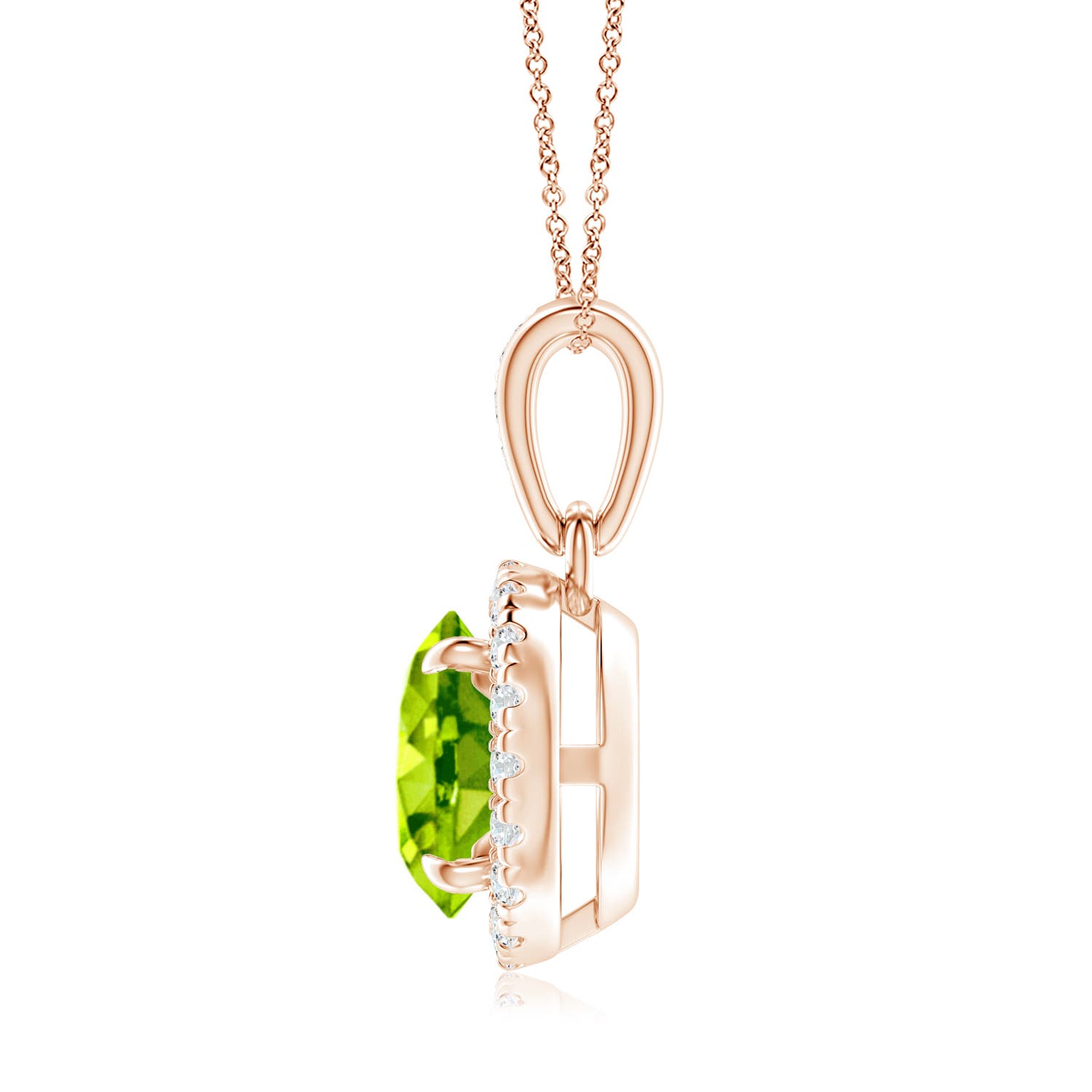 AAA - Peridot / 1.61 CT / 14 KT Rose Gold