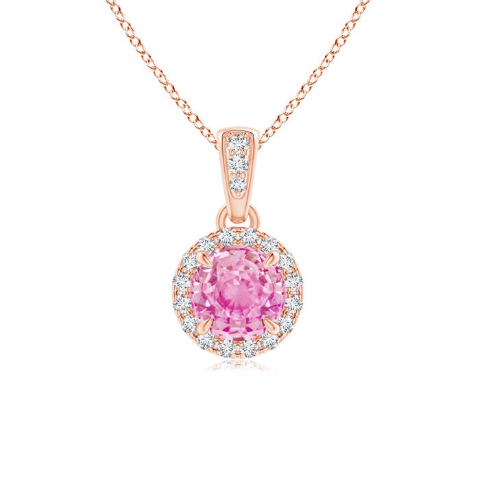 A - Pink Sapphire / 0.68 CT / 14 KT Rose Gold