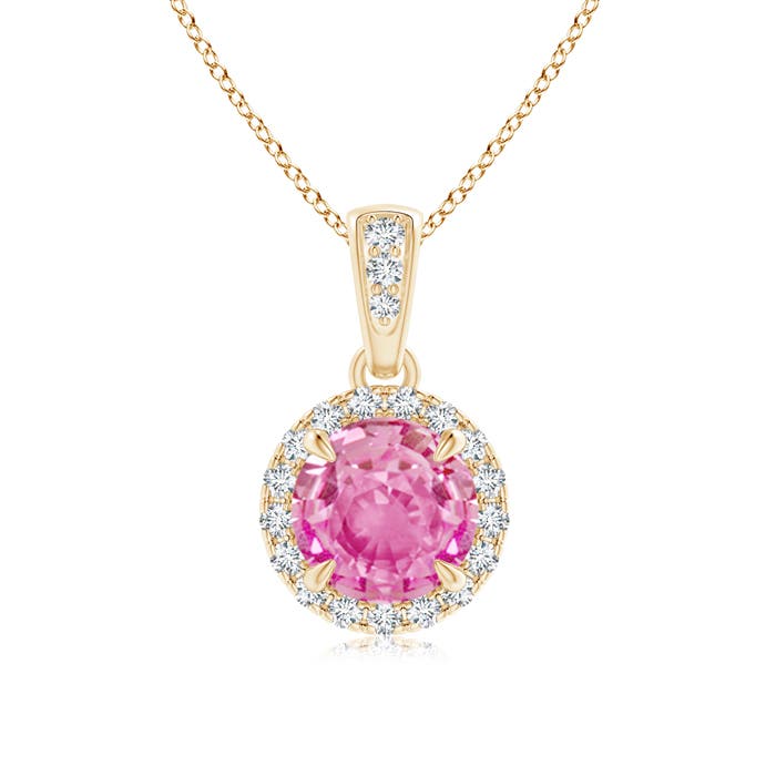 AA - Pink Sapphire / 1.13 CT / 14 KT Yellow Gold