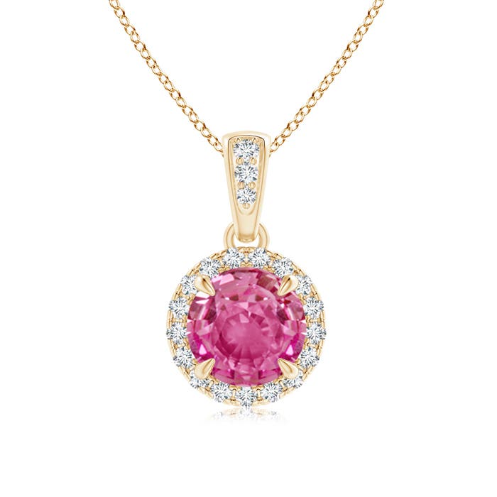 AAA - Pink Sapphire / 1.13 CT / 14 KT Yellow Gold