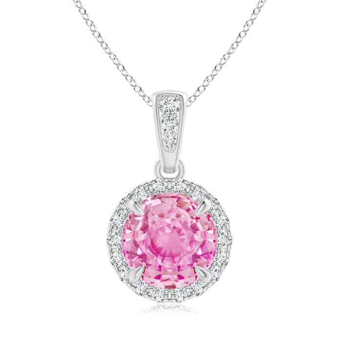 A - Pink Sapphire / 1.81 CT / 14 KT White Gold