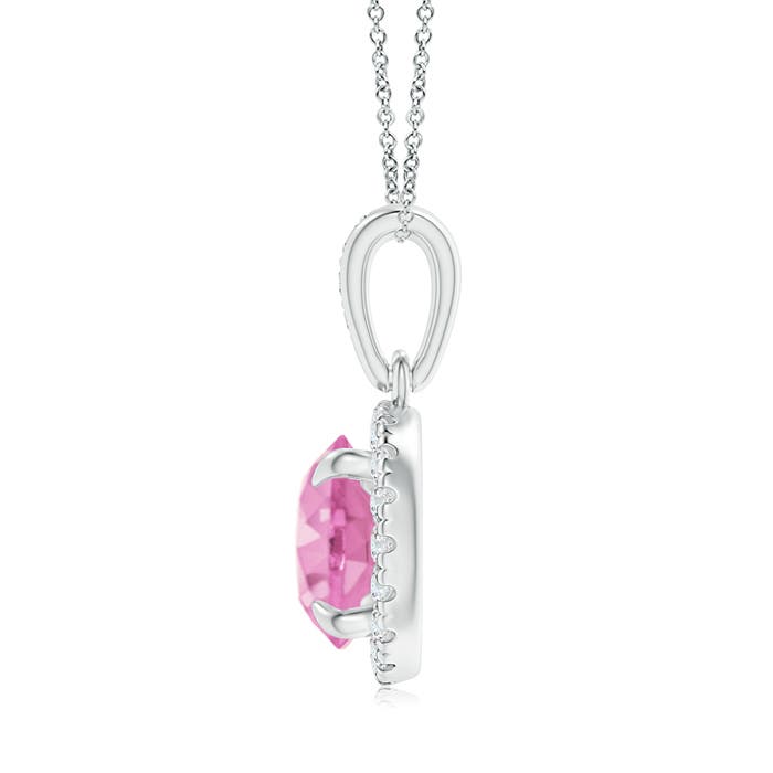 A - Pink Sapphire / 1.81 CT / 14 KT White Gold