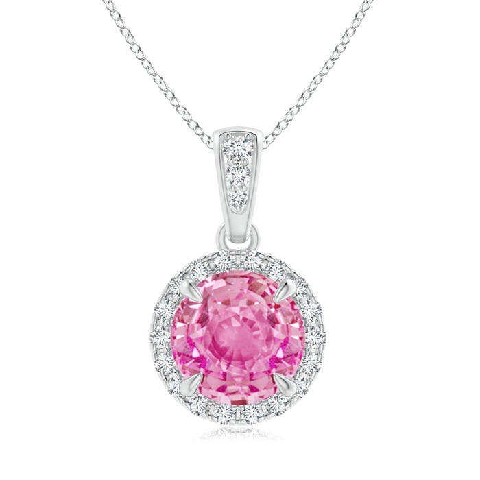 AA - Pink Sapphire / 1.81 CT / 14 KT White Gold