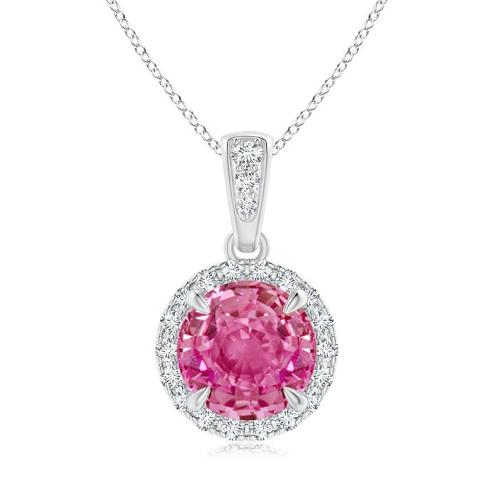 AAA - Pink Sapphire / 1.81 CT / 14 KT White Gold