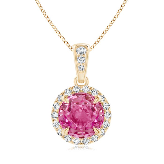 AAA - Pink Sapphire / 1.81 CT / 14 KT Yellow Gold