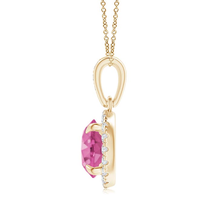 AAA - Pink Sapphire / 1.81 CT / 14 KT Yellow Gold