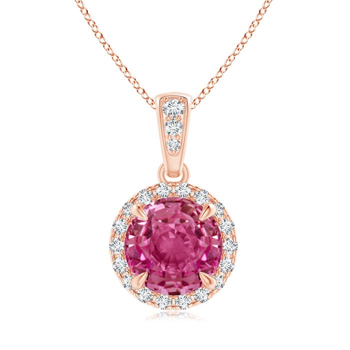 AAAA - Pink Sapphire / 1.81 CT / 14 KT Rose Gold