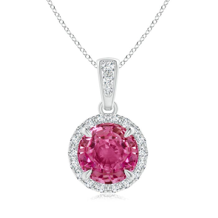 AAAA - Pink Sapphire / 1.81 CT / 14 KT White Gold