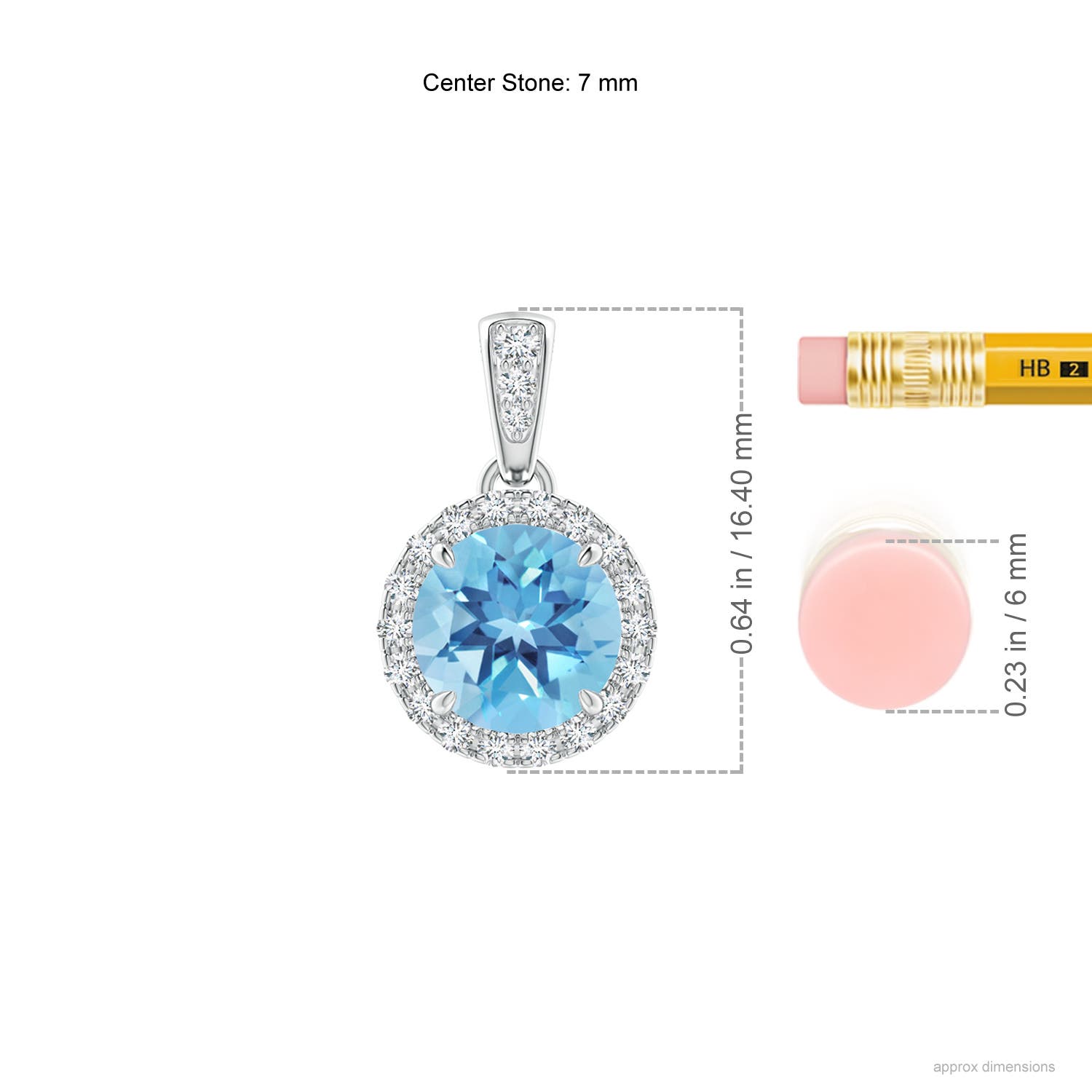 A - Swiss Blue Topaz / 1.76 CT / 14 KT White Gold