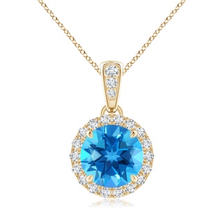 Round AAAA Swiss Blue Topaz