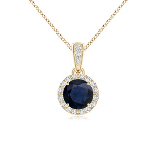 Round A Blue Sapphire