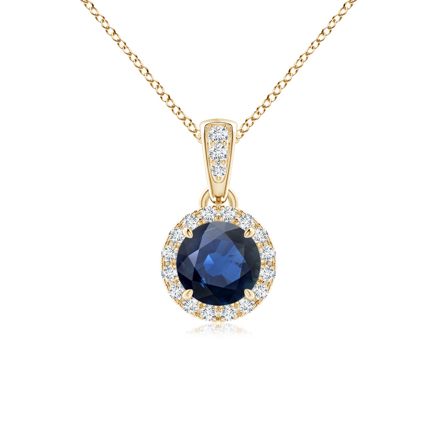 AA - Blue Sapphire / 0.68 CT / 14 KT Yellow Gold