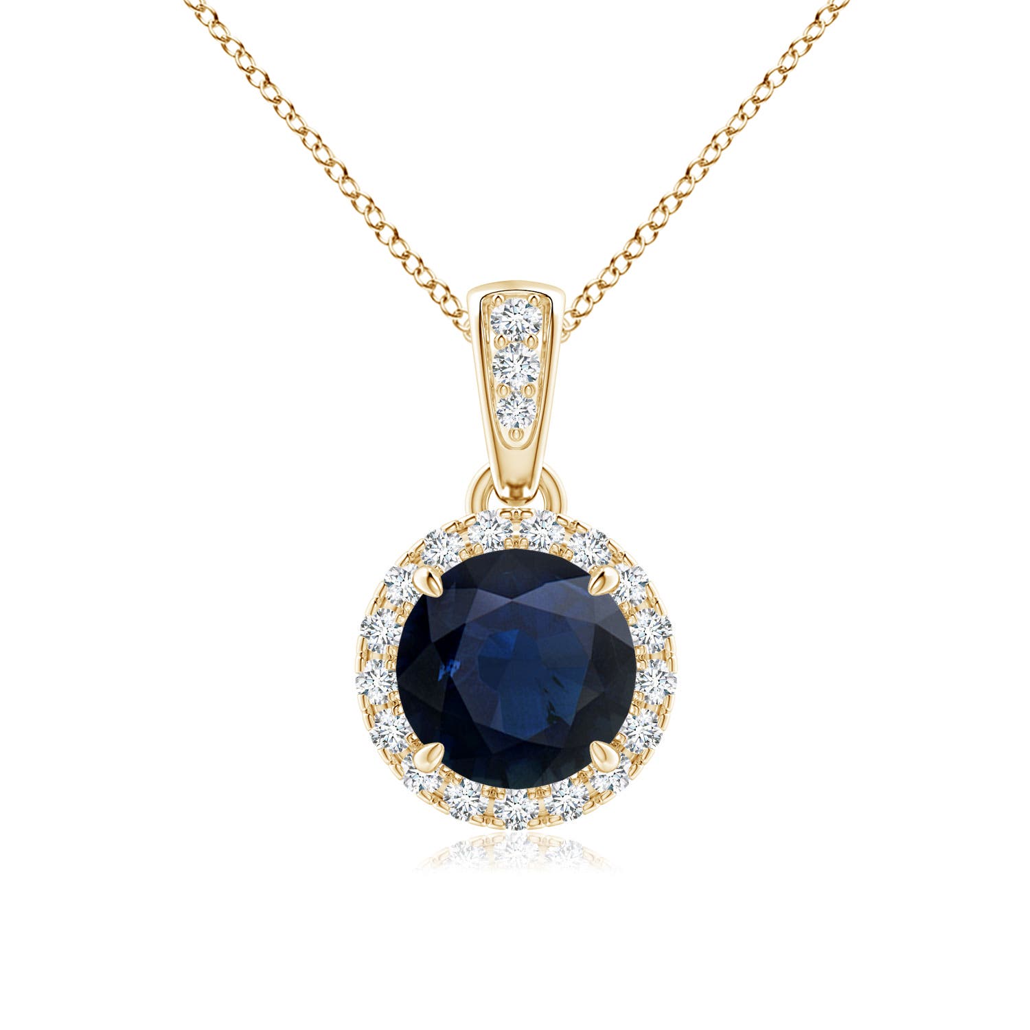 A - Blue Sapphire / 1.13 CT / 14 KT Yellow Gold