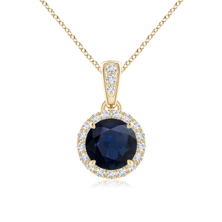 Round A Blue Sapphire